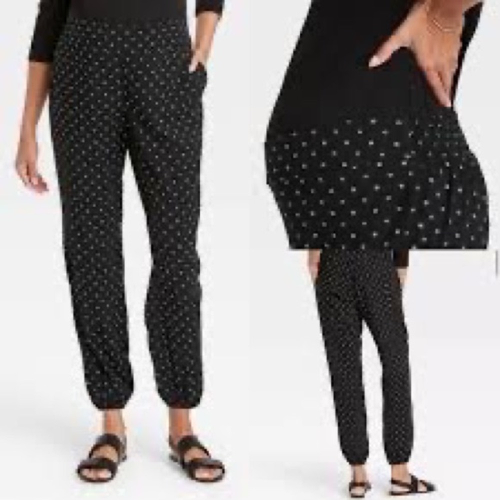 The nines by Hatch Maternity Pants Black Joggers